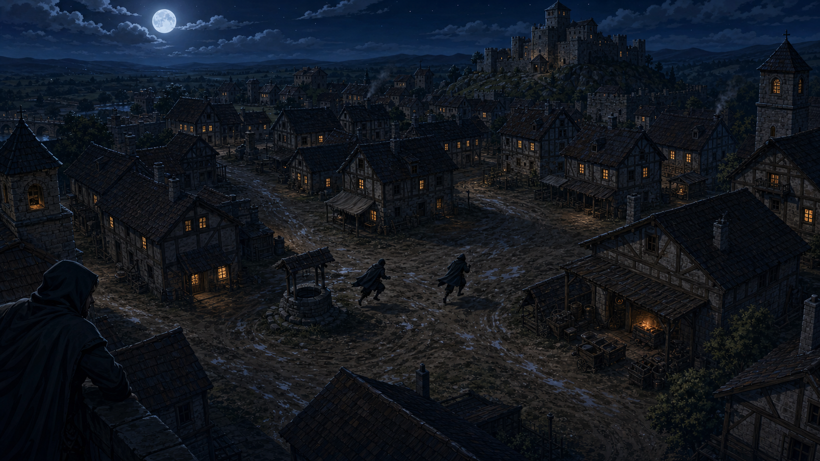 Feudo de Hierro de noche